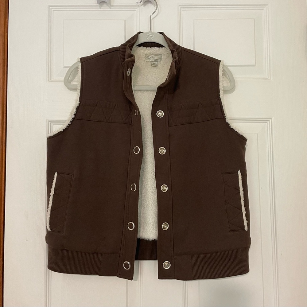 Studio Works Dark Brown Quilted Vest